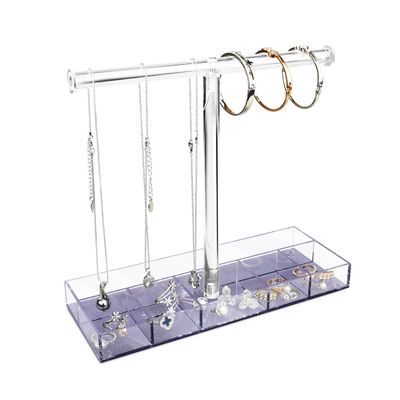 Transparent ROHS Acrylic Jewelry Display Bracelet Ring Holder Plate